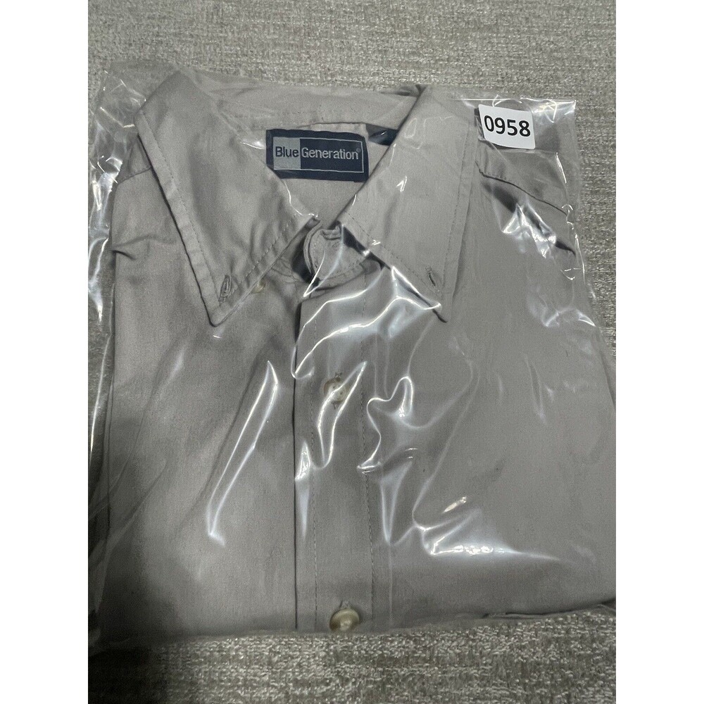 Blue Generation Shirt Men’s Large Long Sleeve Button Down Shirt - Picture 10 of 10
